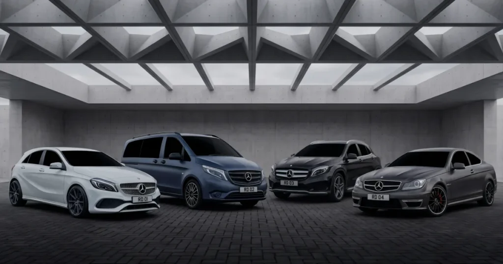 4 Mercedes-Benze Vehicles